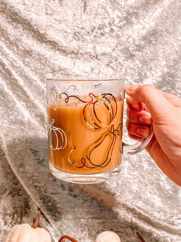 Pumpkin Glass Coffee Mug