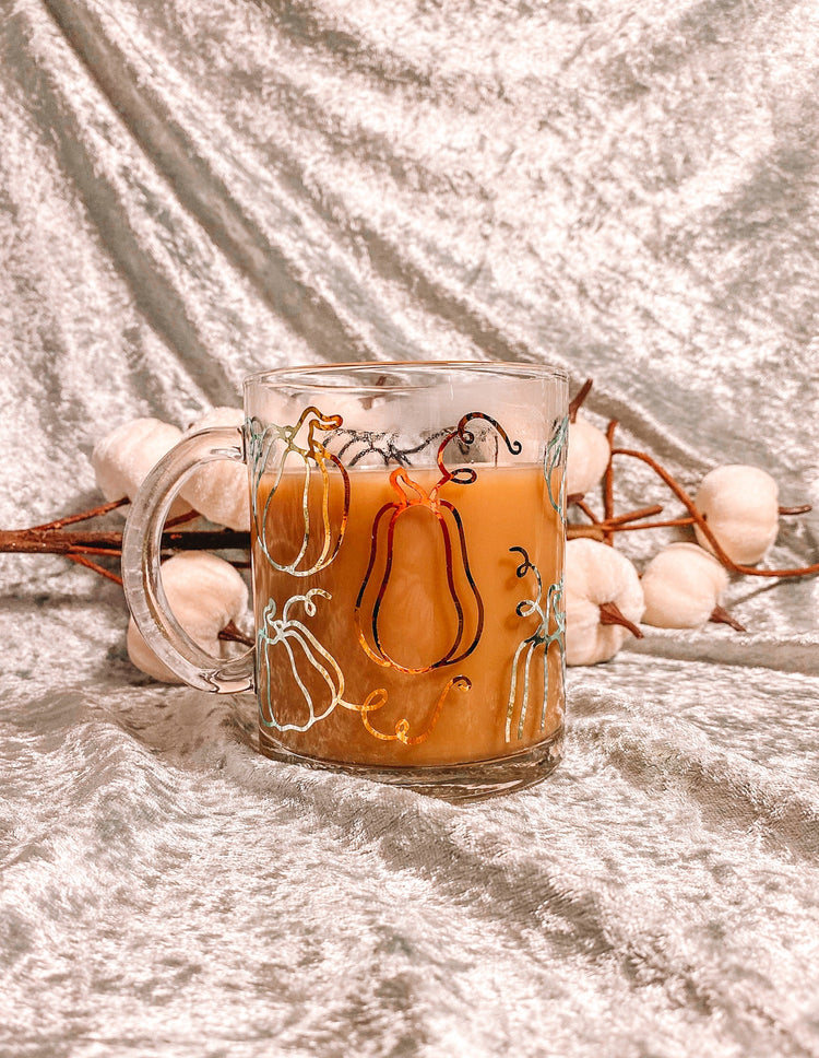 Pumpkin Glass Coffee Mug