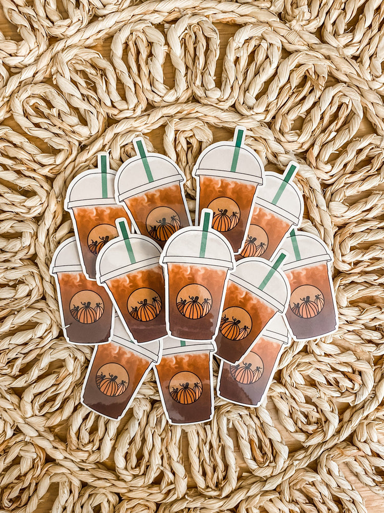 Pumpkin Spice Latte Vinyl Sticker