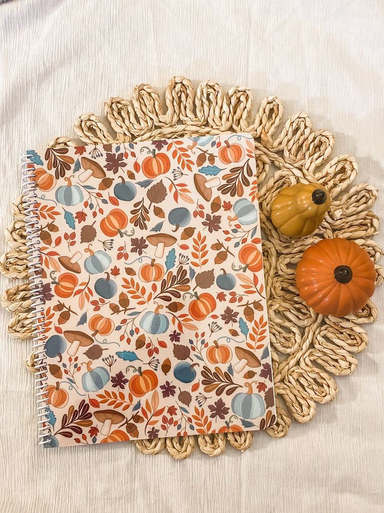 Fall Spiral Notebook