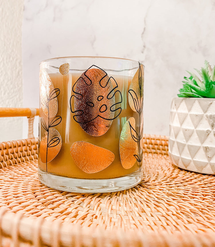 Monstera Glass Coffee Mug