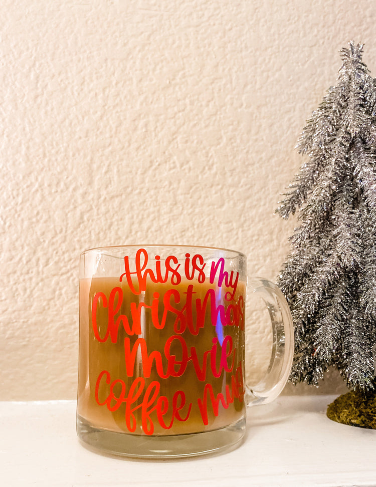 Christmas Movies and Coffee Glass Mug