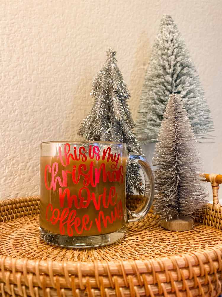 Christmas Movies and Coffee Glass Mug