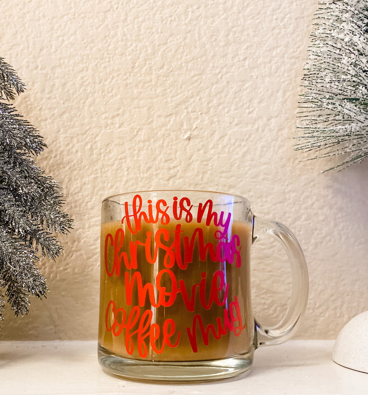 Christmas Movies and Coffee Glass Mug