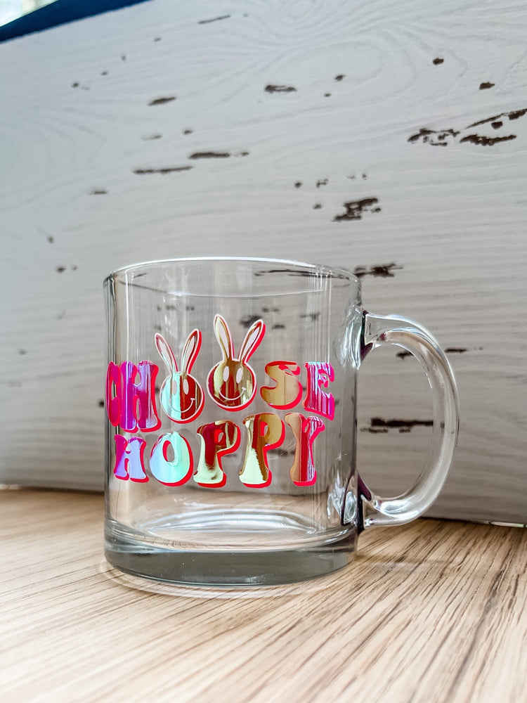 Choose Hoppy Glass Coffee Mug