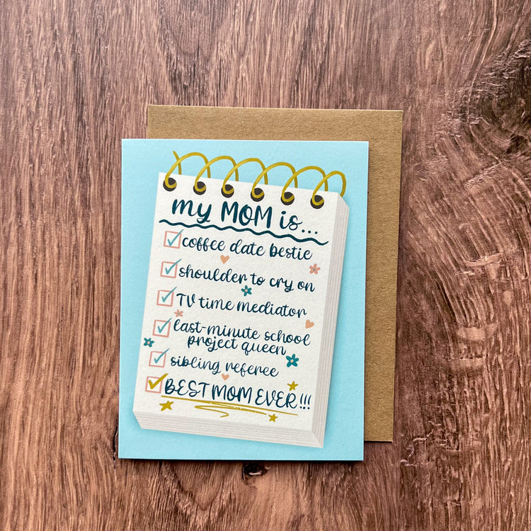 Best Mom Ever Mother’s Day Card