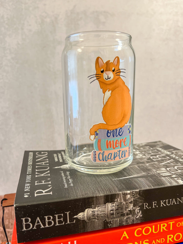 One More Chapter Cat Can Glass