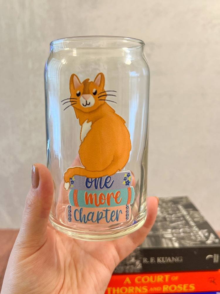One More Chapter Cat Can Glass