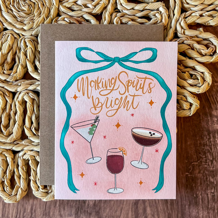 Making Spirits Bright Holiday Card