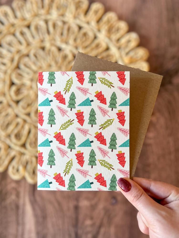 Tinsel Trees Holiday Card