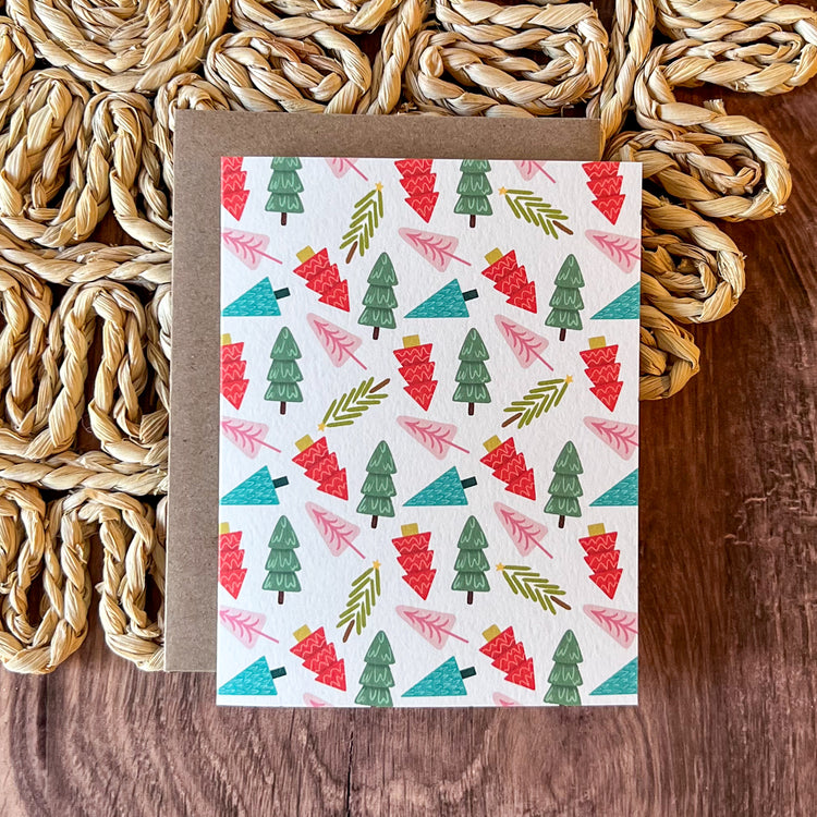 Tinsel Trees Holiday Card