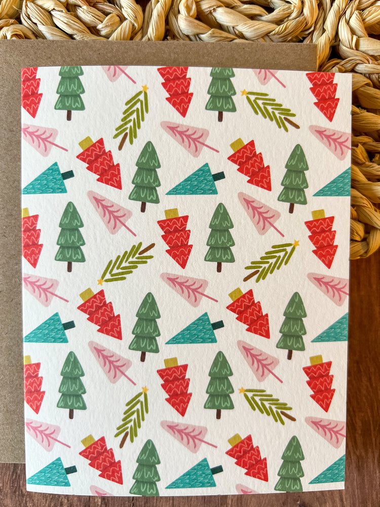 Tinsel Trees Holiday Card