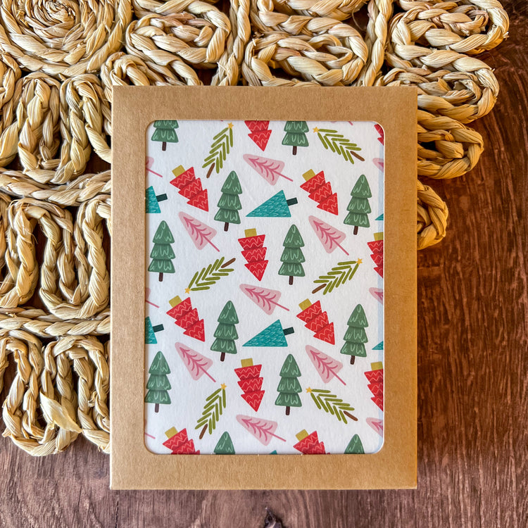 Tinsel Trees Boxed Card Set of 8