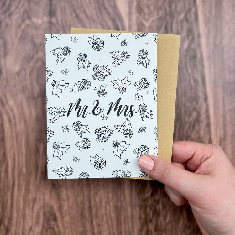 Mr. & Mrs. Wedding Card