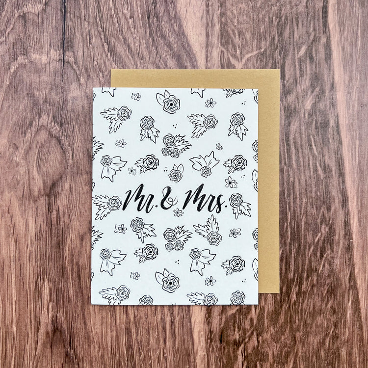 Mr. & Mrs. Wedding Card